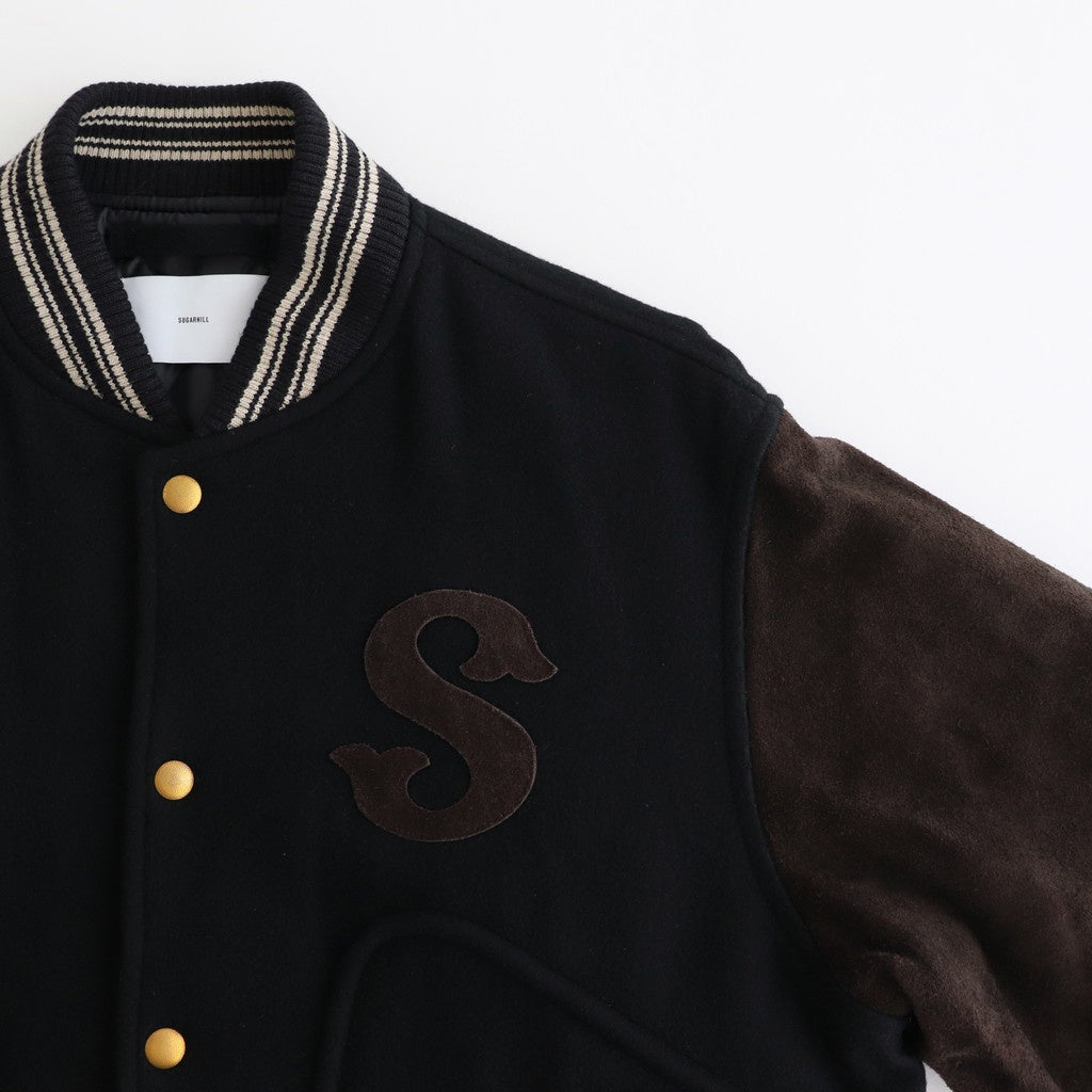 LEATHER STUDIUM JACKET #BLACK x BROWN [25330210]