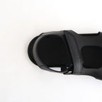 SOFT LEATHER DOUBLE STRAP SANDALS #BLACK [A26SS06QD]