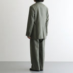 BLUEFACED WOOL JACKET #OLIVE GRAY STRIPE [A26AJ03BS]