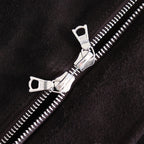 COW SUEDE ZIP SHORT JACKET #DARK BROWN [ST.1217]