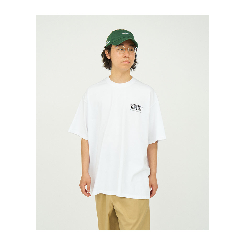 CORPORATE PRINTED S/S TEE - ON LINES #BLACK [FSC241-70123]