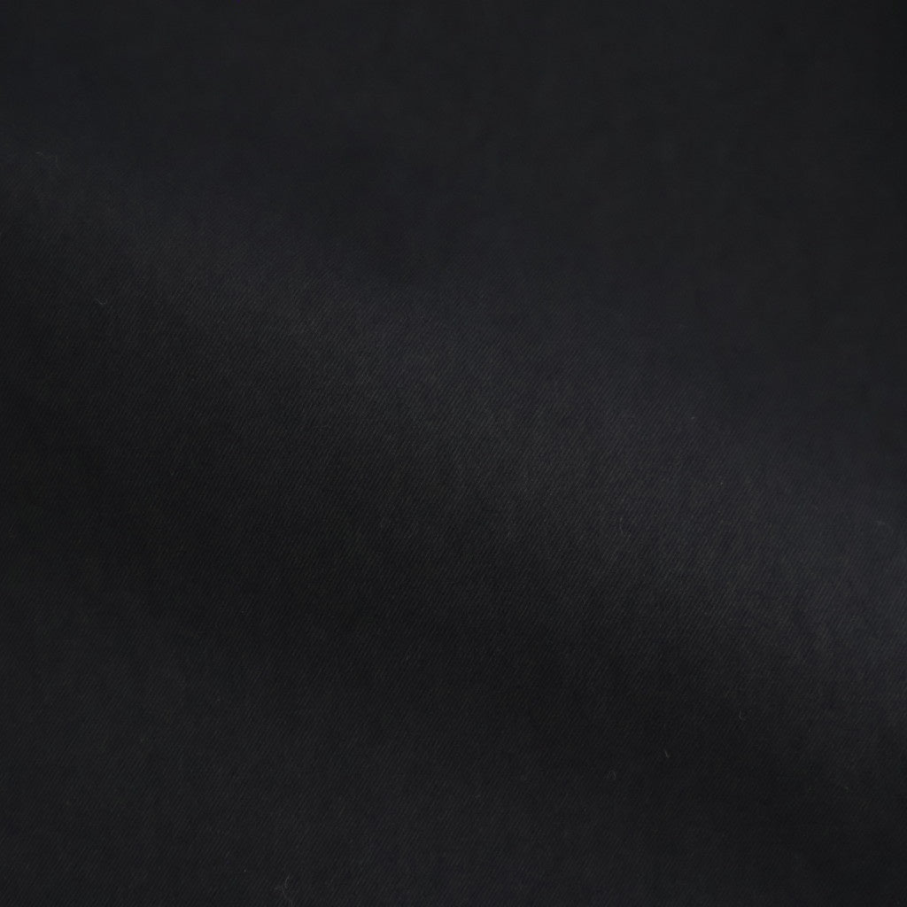 綿ツイル微起毛 ワイド2タックパンツ #BLACK [HQ-P006-051]