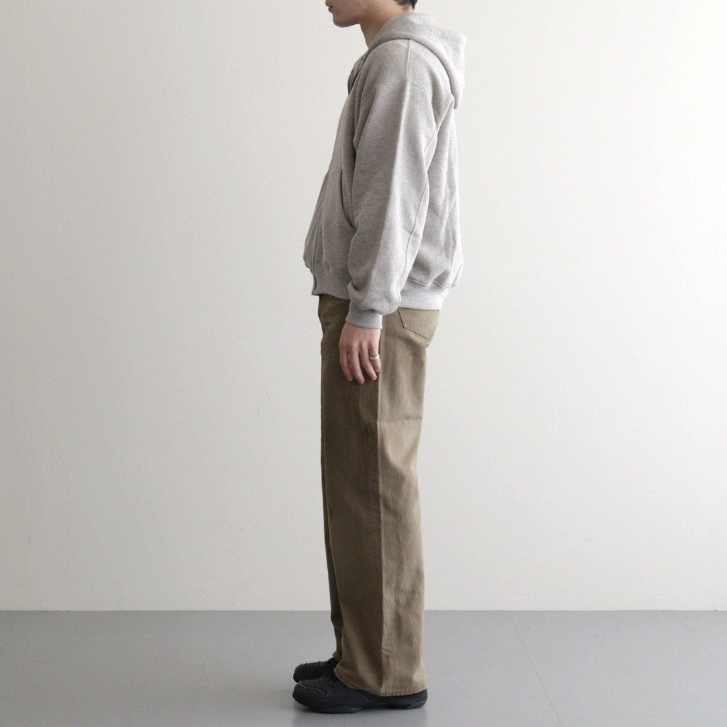 SULFUR DYED OXFORD VINTAGE WIDE PANTS #KHAKI BEIGE [ST.1395]
