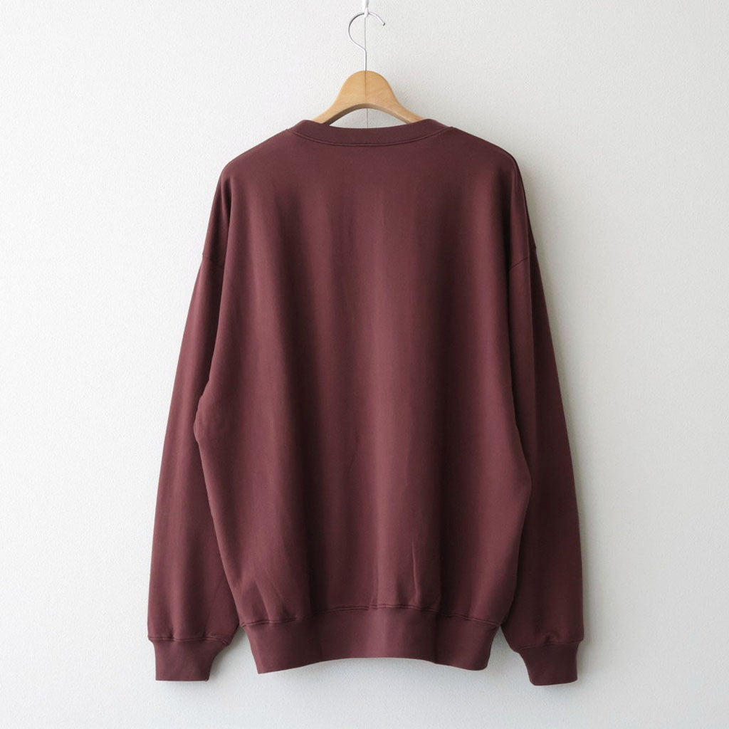 SUPER HIGH GAUGE SWEAT P/O #BURGUNDY [A26AP02CU]