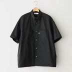 Solotex Twill S/S Oversized Box Shirt #BLACK [GM261-50159B]