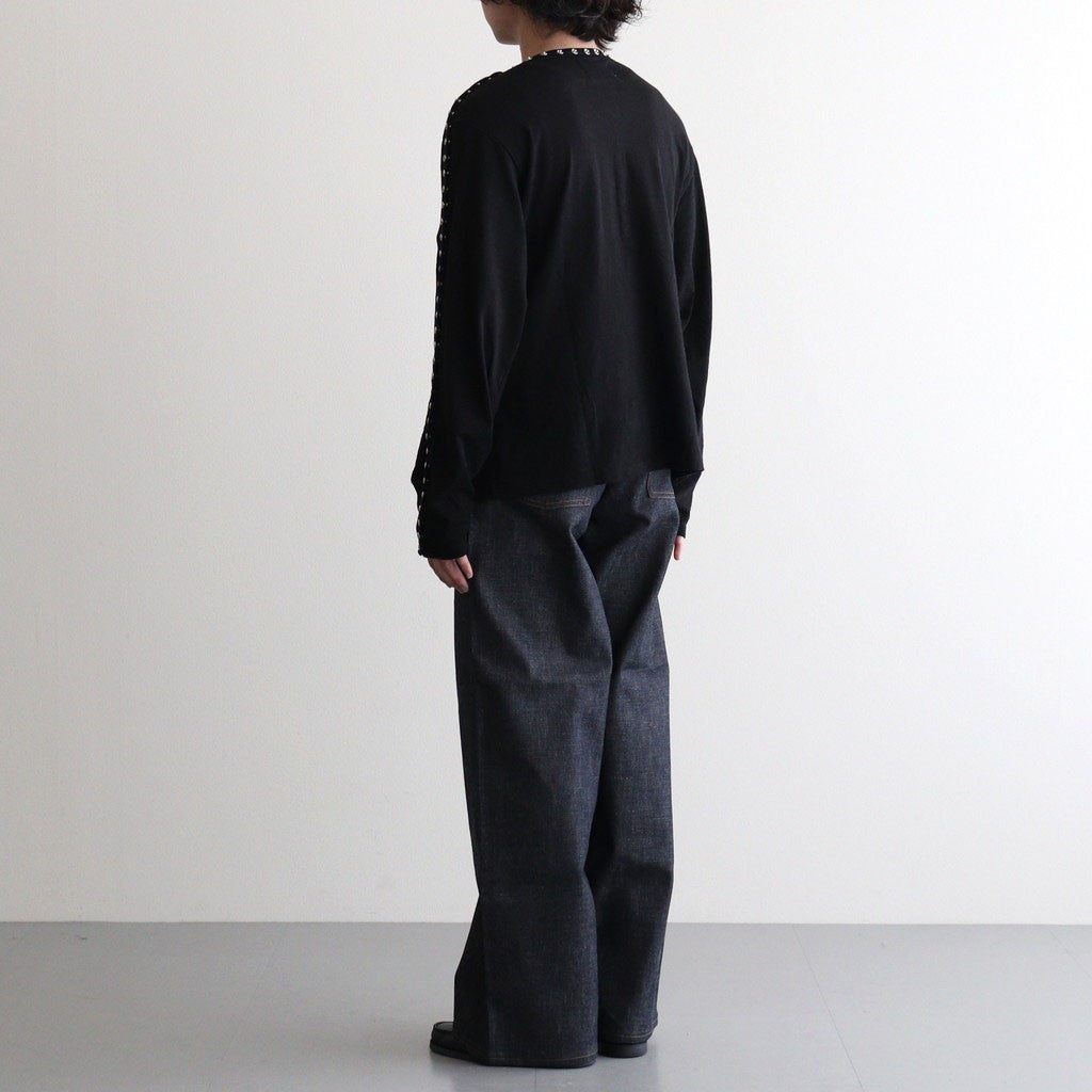 MODERN DENIM PANTS WIDE CUT #RIGID INDIGO [MODERN002]