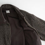 Herringborn Tweed Zip Blouson #Brown [YK26FW01314B]