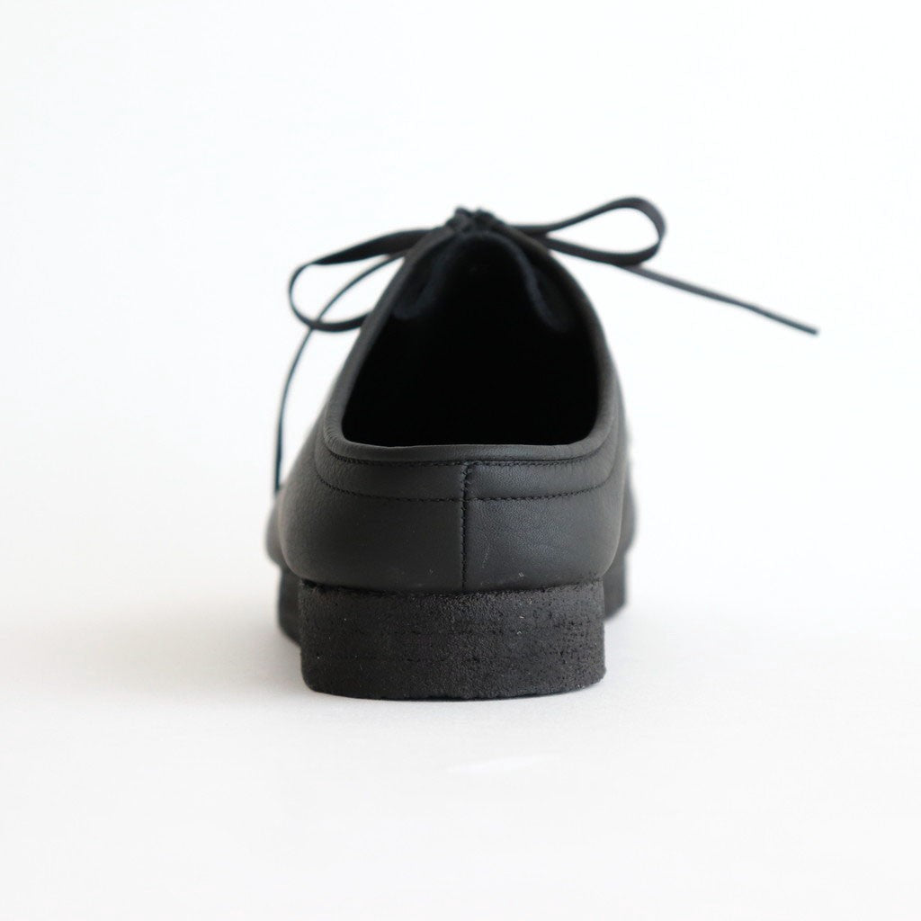 AWAI TIROLEAN MULE -CREPE SOLE- EO SHRINK #BLACK [SA05SC]