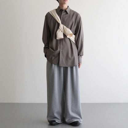 Wide SW pants #HEATHER GRAY [D124-P842]