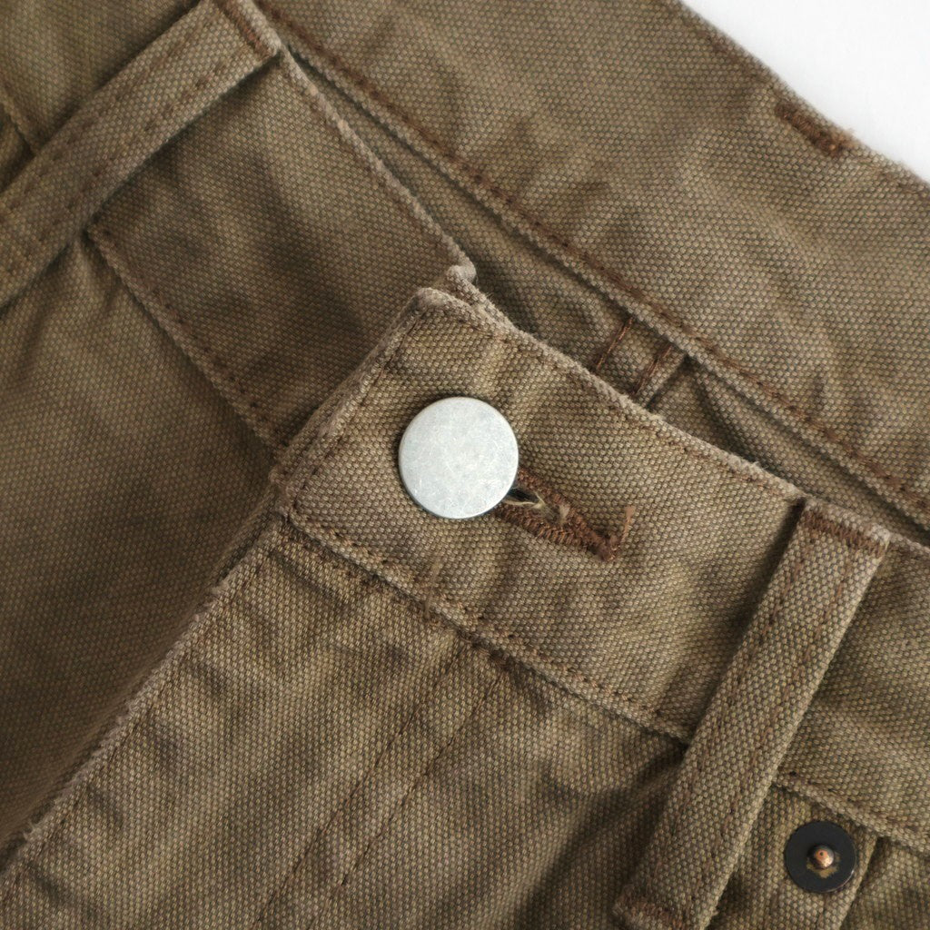 SULFUR DYED OXFORD VINTAGE WIDE PANTS #KHAKI BEIGE [ST.1395]