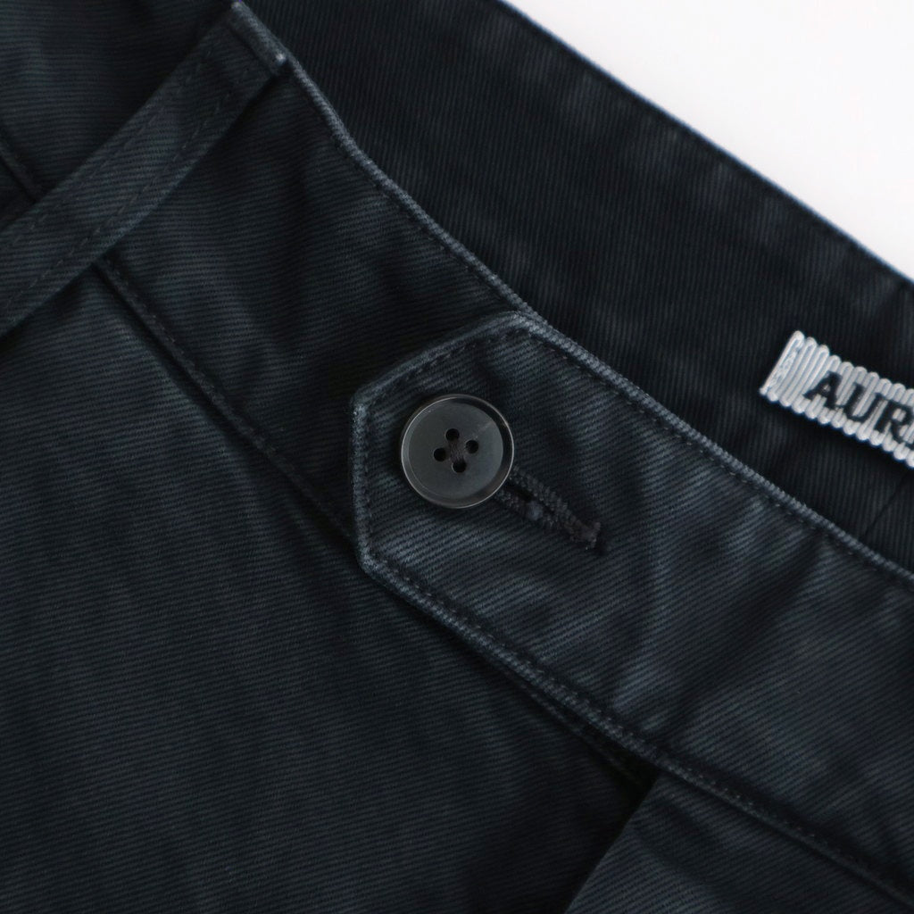 PRODUCT DYED FINX CHINO ONE-TUCK PANTS #BLACK [A25AP01CP]