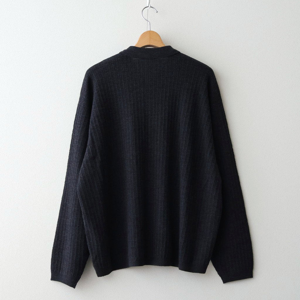 Crepe Knit Shirt #BLACK [2601-006] – ciacura