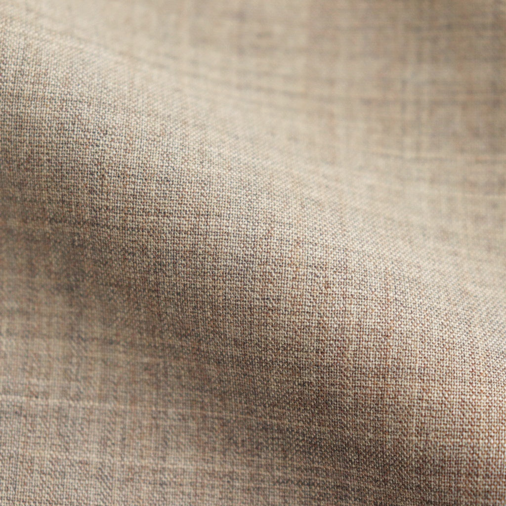 SUPER FINE TROPICAL WOOL SHIRT #TOP LIGHT BROWN [A25SS01WT]