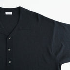 Washi Open Collar S/S Shirt #BLACK [2601-017]