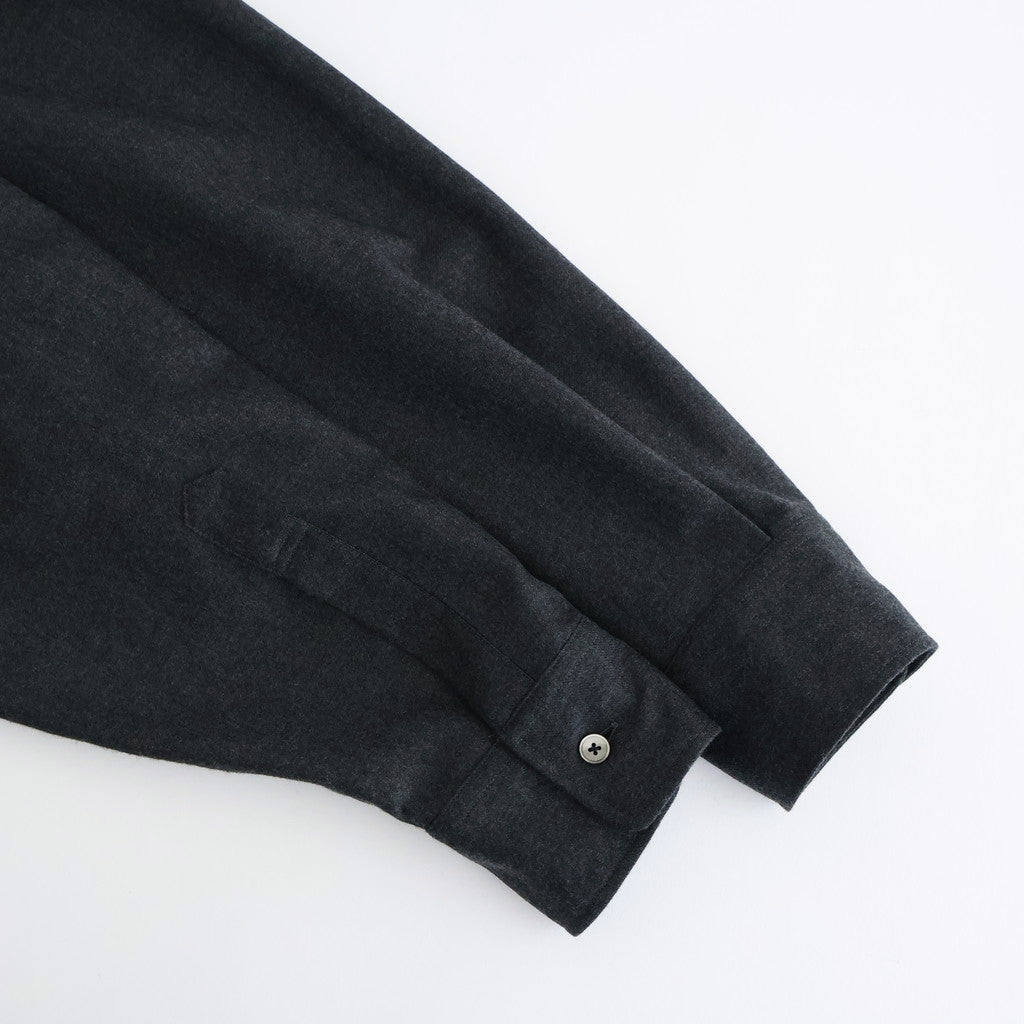 SUPER LIGHT WOOL SHIRT #TOP CHARCOAL [A25AS01OS] - ciacura 三重県