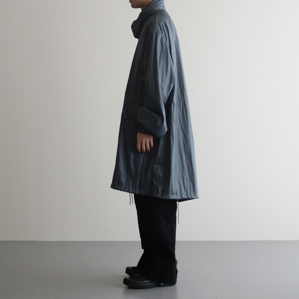 LEATHER LIKE POLYESTER SNOW PARKA #DUSTY GREEN [YK24SS0636C]