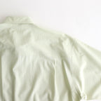WASHED FINX TWILL BIG HALF SLEEVED SHIRT #LIGHT GREEN [A25SS03TN]