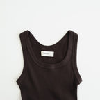 Useful Seamless Rib Tanktop #D/BRN [12610621]