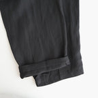 VIS/LI BRIGHT TWILL WIDE EASY TROUSERS #DARK CHARCOAL [ST.1466]