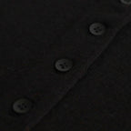 ROYAL WOOL CIRCULAR RIB HENRYNECK SWEATER #BLACK [KRAGCW0703]