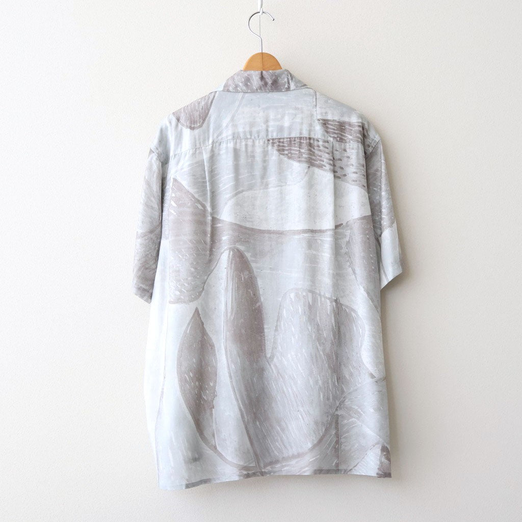 Printed Tencell Open Collar Shirt #GRAY [YK26SS01284SH]