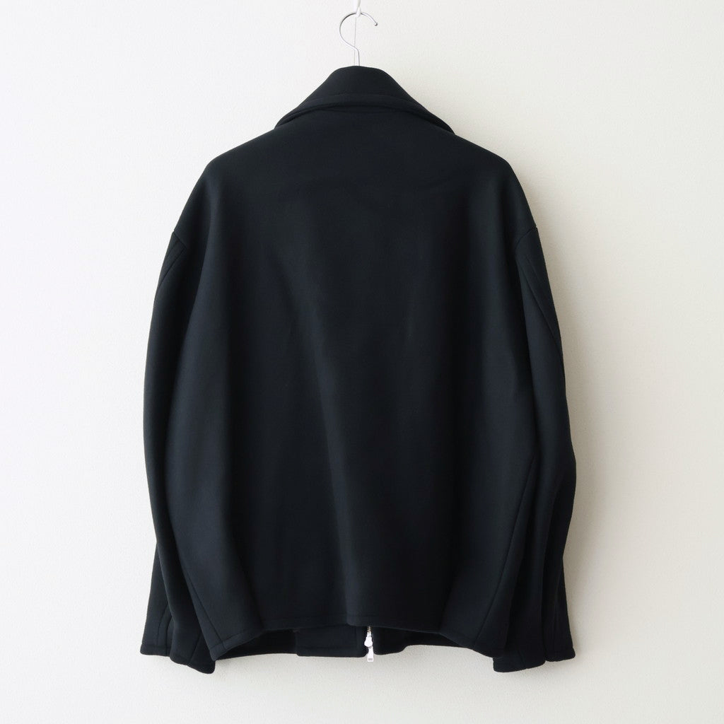 Melton Stand Collar Zip Blouson #BLACK [YK25FW01034B]