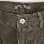 GARMENT-DYED FINX CORDUROY 5P WIDE PANTS #OLIVE BROWN [A26AP02FX]