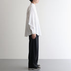 WASHED FINX TWILL BIG SHIRT #WHITE [A25SS02TN]