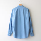 WASHED FINX TWILL BIG SHIRT #BLUE [A25SS02TN]