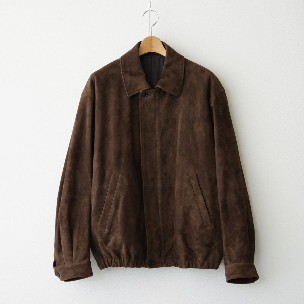 GOAT SUEDE ZIP JACKET #BROWN [ST.1551]