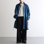 SPRAY PRINTED NYLON SNOWPARKA #OCEAN BLUE [YK23SS0462C]