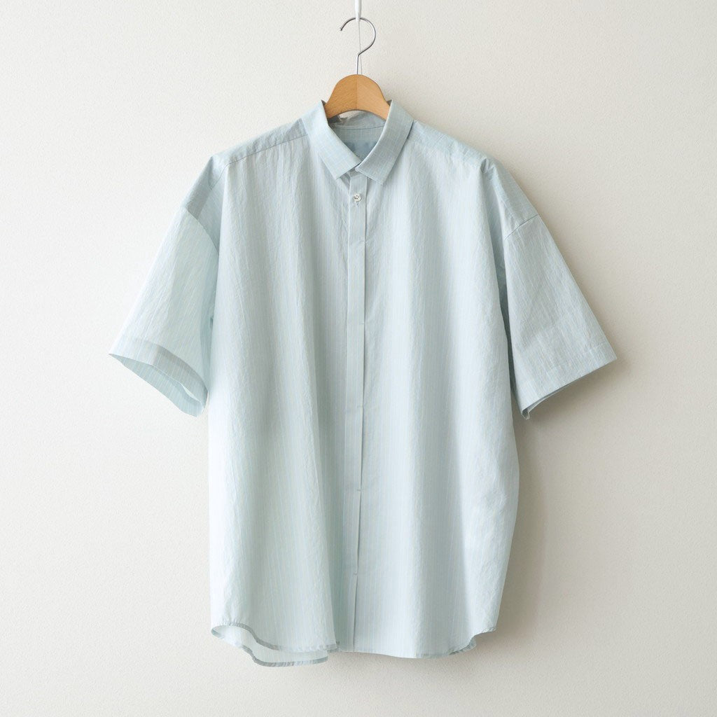 ショートスリーブトレンチシャツ #GREEN STRIPE [D126-T624]