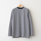 ムラ糸Tシャツ ロングスリーブ Slub Yarn Long-Sleeve T-Shirt #WHITE/NAVY [33061008]
