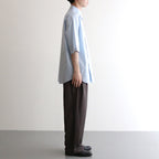 VIS/LI TWILL WIDE EASY TROUSERS #KHAKI [ST.1156]