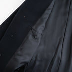 SUPER FINE WOOL MOSSER SOUTIEN COLLAR COAT #BLACK [A26AC01WM]