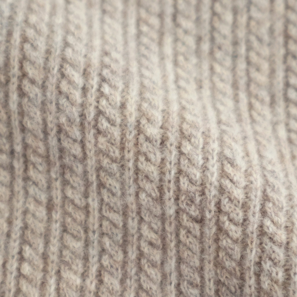 Women's Cable C/N Cardigan #BEIGE [2503-021]
