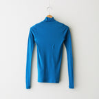 SUPER HIGH GAUGE SHEER RIB TURTLE NECK L/S TEE #BLUE [A00T02HF]