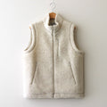 WOOL FLEECE VEST #natural l.beige [14452]