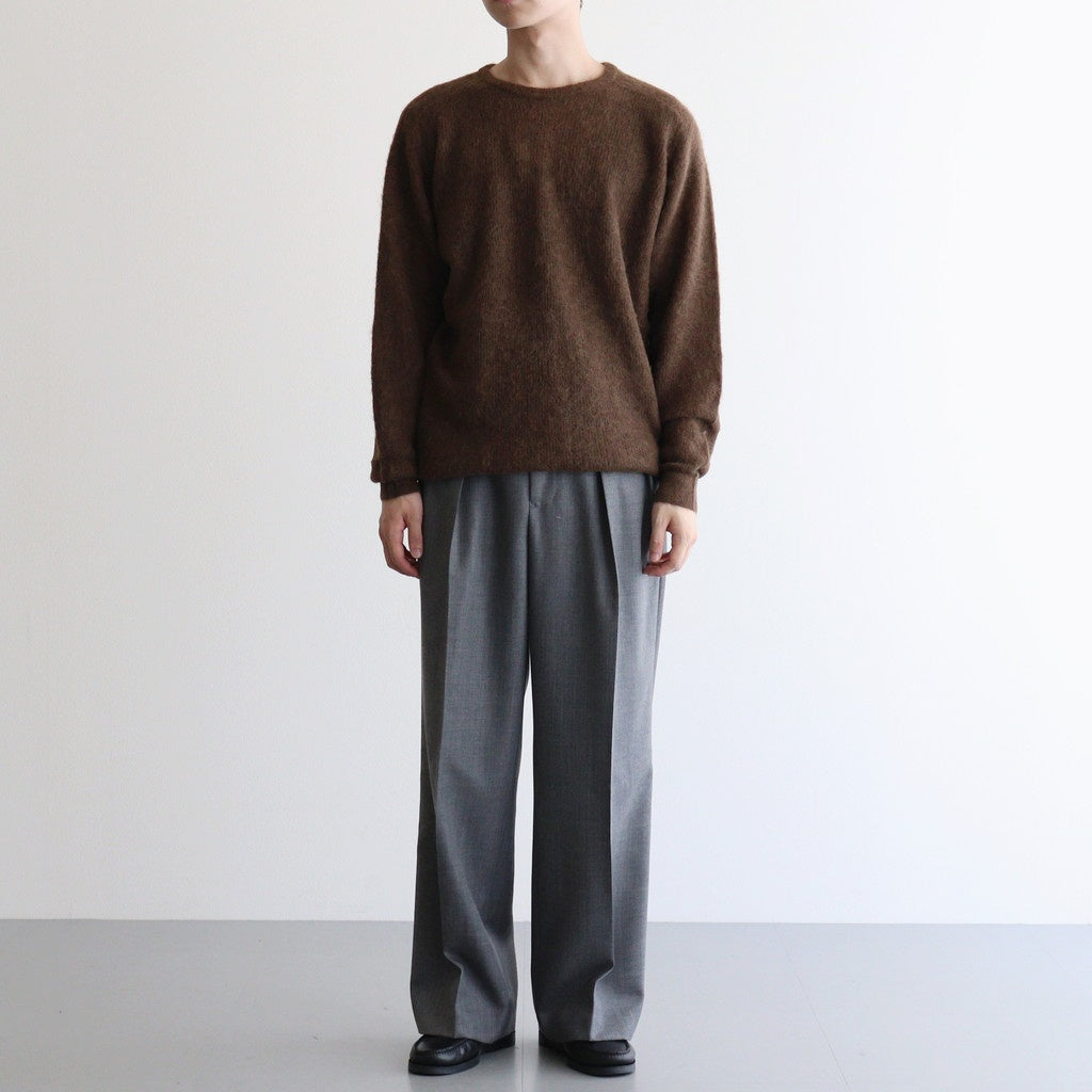 BABY SURI ALPACA SHEER KNIT P/O #DARK BROWN [A25AP01AK] – ciacura