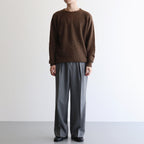 BABY SURI ALPACA SHEER KNIT P/O #DARK BROWN [A25AP01AK]