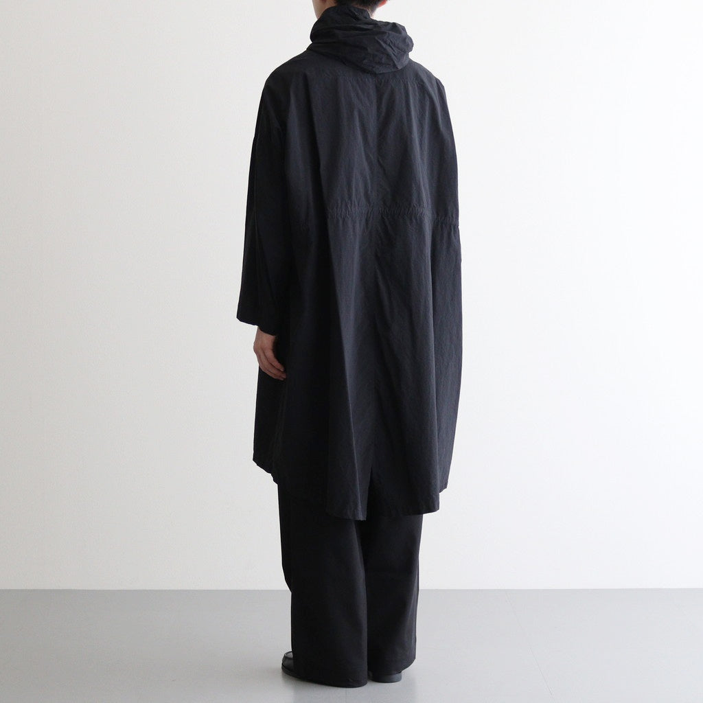 FMFOCT| Nylon Tussor Garment Dye Mod Coat #BLACK [RB_FR1003CT]