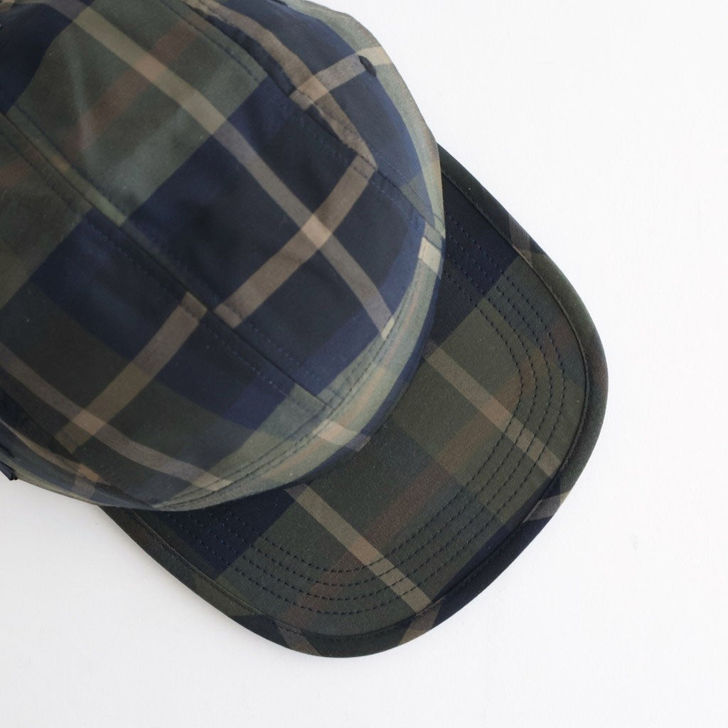 BRIEFING 綿エステルチェック キャップ #KHAKI [HQ-K602-051]
