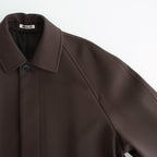 TWISTED DOUBLE CLOTH COAT #DARK BROWN [A25AC02WD]