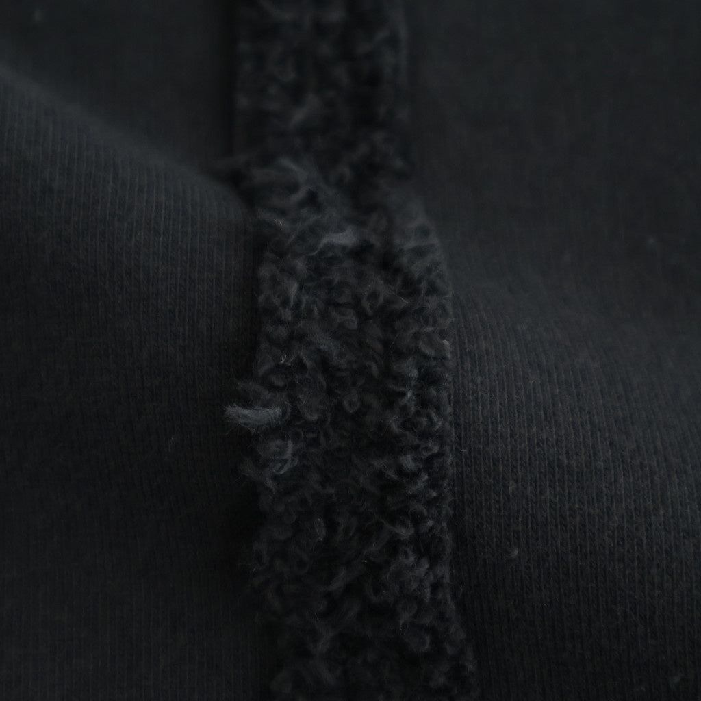 綿裏毛 製品洗丸首スウェット #BLACK [HP-T014-051]