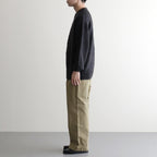 BRUSHED SUPER KID MOHAIR KNIT P/O #INK BLACK [A25AP02KM]
