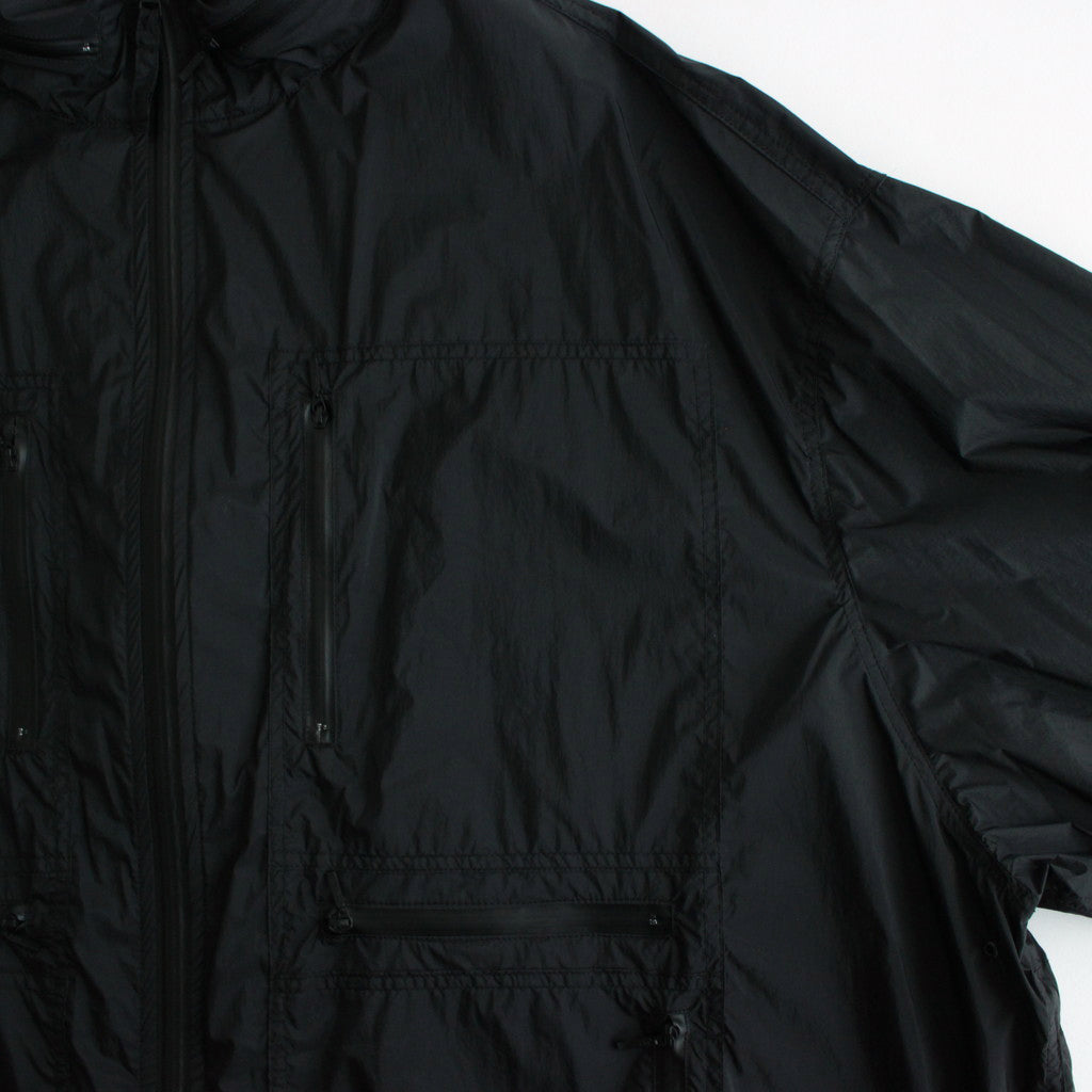 NYLON UTILITY OVER COAT #BLACK [YK24SS0631C]