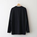 SUVIN 60/2 OVERSIZED LONG SLEEVE T-SHIRT #BLACK [KKAGLM0018]