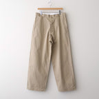 Chino Trousers - Wide Straight #KHAKI [11052601]