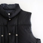 PUFFER REVERSIVLE VEST #BLACK x NAVY [25330203]
