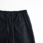 Wool Smooth Flannel Easy Wide Pants #BLACK [GU263-40523B]